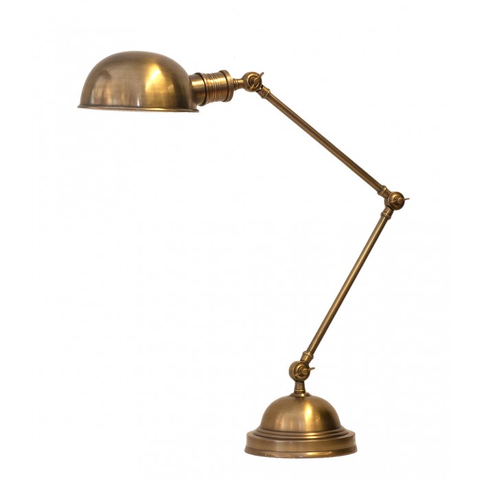 Bronskleurige bureaulamp, hoge kwaliteit, in de brievenbus.